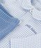 Baby-Set aus Baumwolle mit Bruststickerei und Vichy-Muster vielfarbig