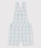 Kurze Baby-Latzhose aus Popeline BOLDAIR/ MARSHMALLOW