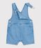 Kurze Baby-Latzhose aus leichtem Denim blau DENIM CLAIR