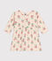 Langärmeliges Baby-Kleid gelb AVALANCHE/weiss DAISY