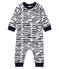 Langer Baby-Overall für Jungen von Jean Jullien weiss MARSHMALLOW/ DASH CN