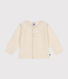 Cardigan mit Halskrause aus Strick mit Wollanteil