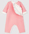 Langer Baby-Overall aus gestepptem Doppeljersey rosa CHARME