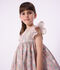 &Auml;rmelloses Kinder-Kleid aus Baumwolle mit Blumenmuster blau/vielfarbig