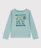 Langärmeliges T-Shirt aus Baumwolle für Kinder/Mädchen grün PAUL