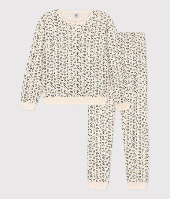 Pyjama aus Baumwolle für Damen weiss AVALANCHE/ ROVER/ MULTICO