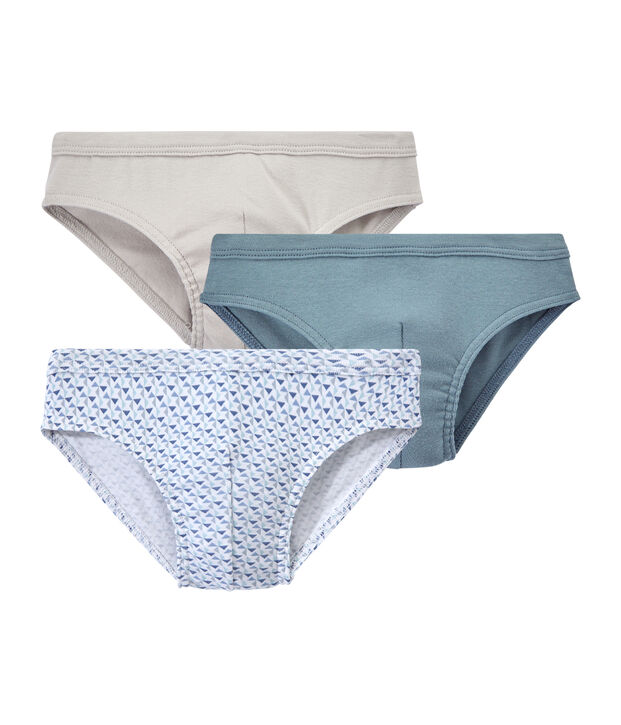 Jungen-Slips im 3er-Set weiss
