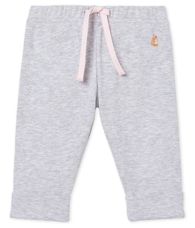 Babyhose aus Strick f&uuml;r M&auml;dchen grau