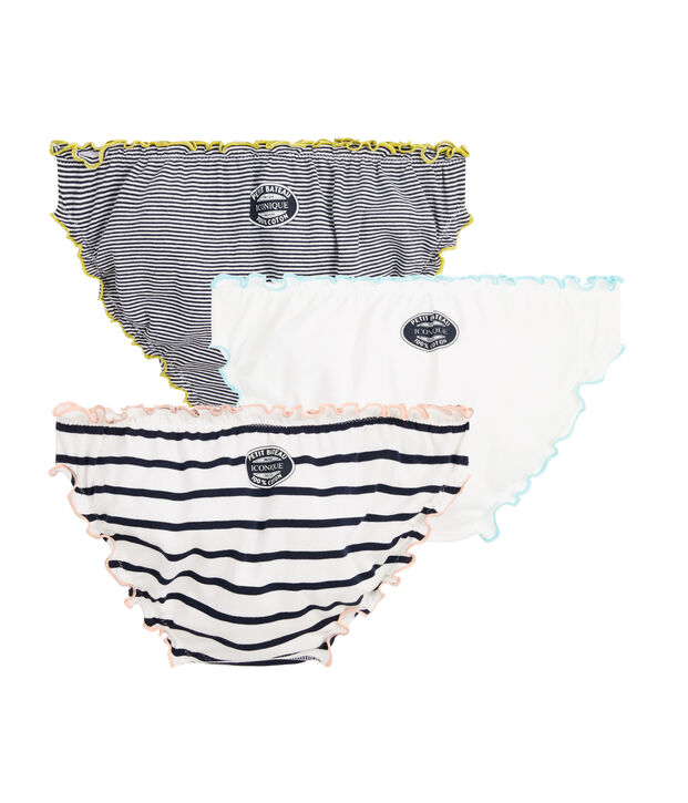 Set mit drei Damenslips vielfarbig