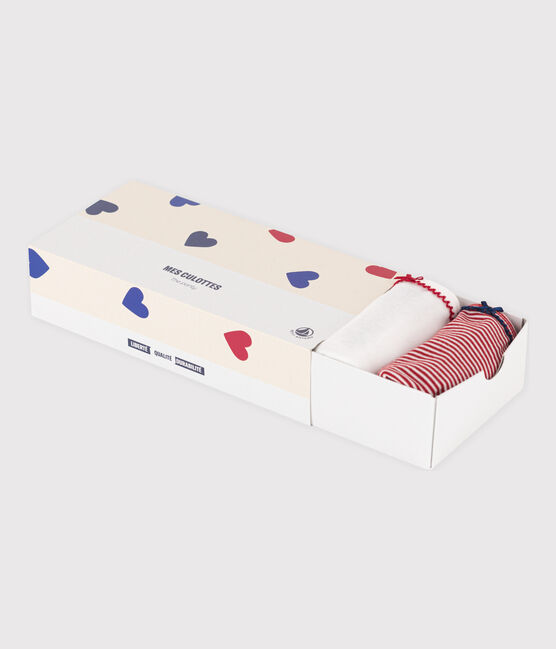 5er-Set Slips aus Baumwolle mit Herzmotiv für Mädchen variante 1
