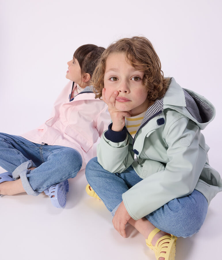Ikonische Kinder-Regenjacke blau