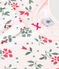 Kinder Capri-Pyjama aus Baumwolle mit Blumenmuster rosa/vielfarbig