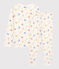 Kinderpyjama aus Bio-Baumwolle weiss MARSHMALLOW/weiss MULTICO