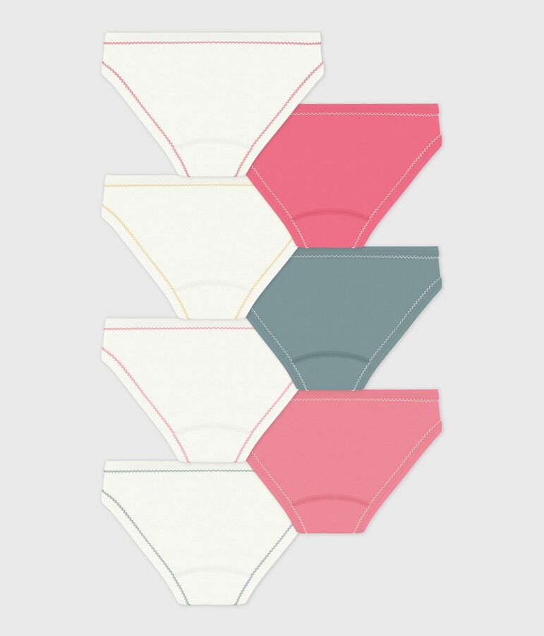 Set Kinder-Slips aus einfarbiger Baumwolle vielfarbig