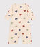 Baby-Kombi-Overall aus Baumwolle mit Herzmotiv weiss AVALANCHE/ MULTICO