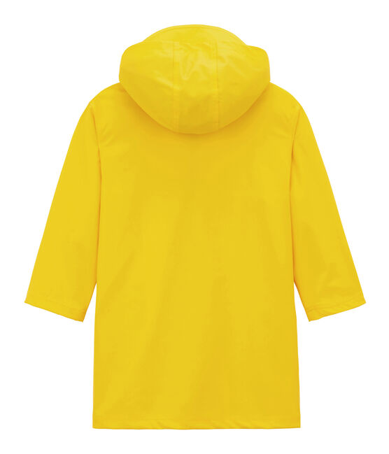 Lange Kinder-Regenjacke unisex gelb JAUNE