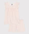 Kurzer Kinderpyjama aus Baumwolle mit Blumenmuster MARSHMALLOW/ PANTY