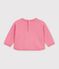 Baby-Sweatshirt aus Baumwolle mit Tiermotiv rosa