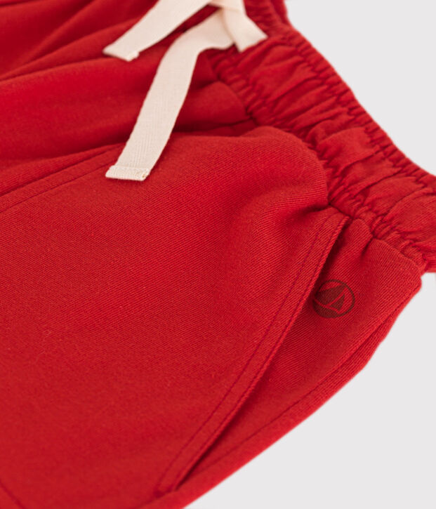 Kinder-Short aus Baumwolle f&uuml;r Jungen rot