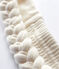 Geflochtenes Baby-Haarband aus Rippstrick Mädchen weiss MARSHMALLOW