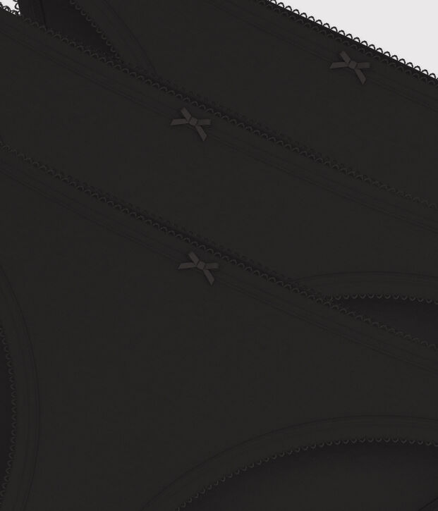 3er-Set Slips aus Baumwolle f&uuml;r Damen vielfarbig