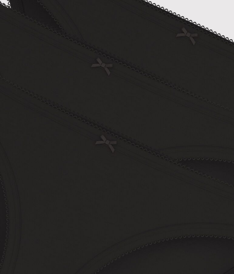 3er-Set Slips aus Baumwolle f&uuml;r Damen vielfarbig