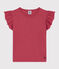 Kurzärmeliges Kinder-T-Shirt aus Baumwolle für Mädchen rosa PAPI