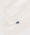 Kinder-Strickjacke aus Baumwolle mit Zierstrick weiss MARSHMALLOW