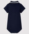 Kurzärmeliger Baby-Body aus Baumwolle mit Polokragen für Jungen blau SMOKING
