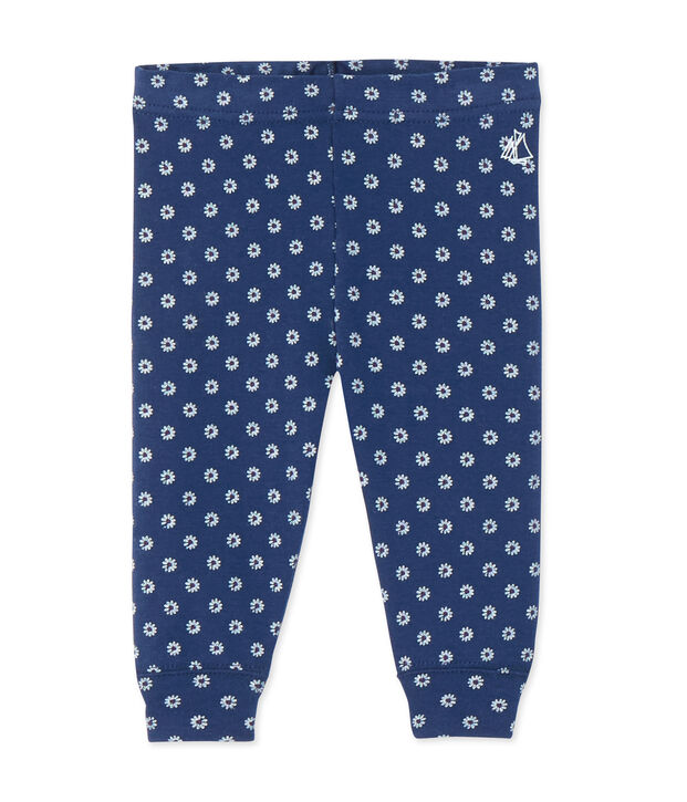 Bedruckte Baby-M&auml;dchen-Leggings blau/vielfarbig