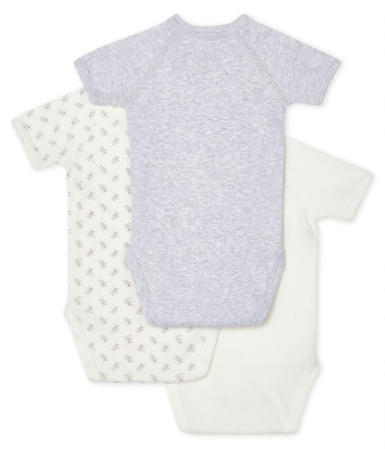 Trio kurzärmelige Neugeborenen-Baby-Bodys variante 1