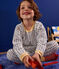 Kinder-Pyjama aus Nicki mit Raketen-Motiv weiss MARSHMALLOW/weiss MULTICO