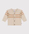 Cardigan aus Strick mit Wollanteil beige AVALANCHE/ CUIVRE