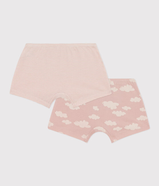 2er-Set Shortys aus Baumwolle mit Wolkenmotiv für Mädchen variante 1