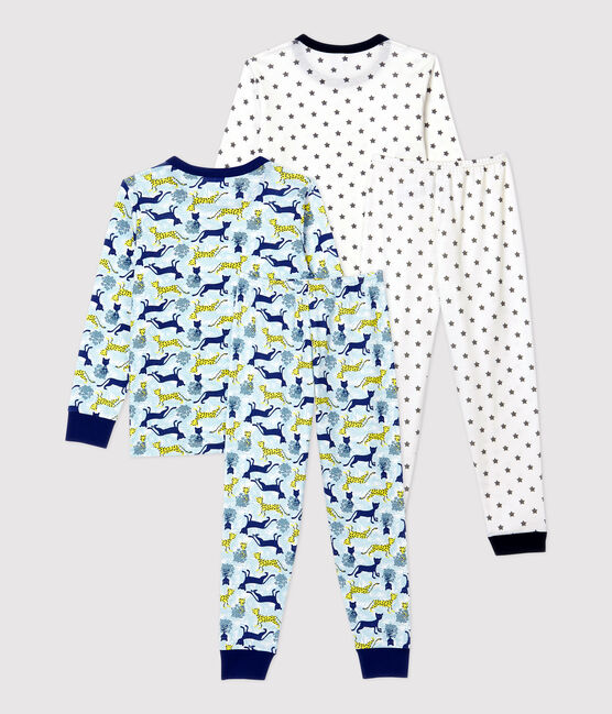 2er-Set Kinderpyjamas aus Baumwolle mit Herz- und Panther-Motiv für Jungen variante 1