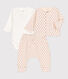 Dreiteiliges Baby-Set aus Doppeljersey mit Printgrafik