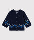 Baby-Cardigan aus Woll-/Baumwollstrick für Mädchen