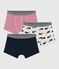 3er-Set Kinder-Boxershorts aus Baumwolle mit Wal-Motiv variante 1