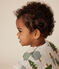 Baby-Sweatshirt aus Molton beige MONTELIMAR/weiss MULTICO