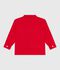 Kinder-Jacke aus einfarbiger Baumwolle rot