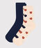 2er-Set Damensocken mit Printmotiv aus Baumwolle variante 1