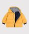 Baby-Winterjacke aus einfarbigem Polyester gelb