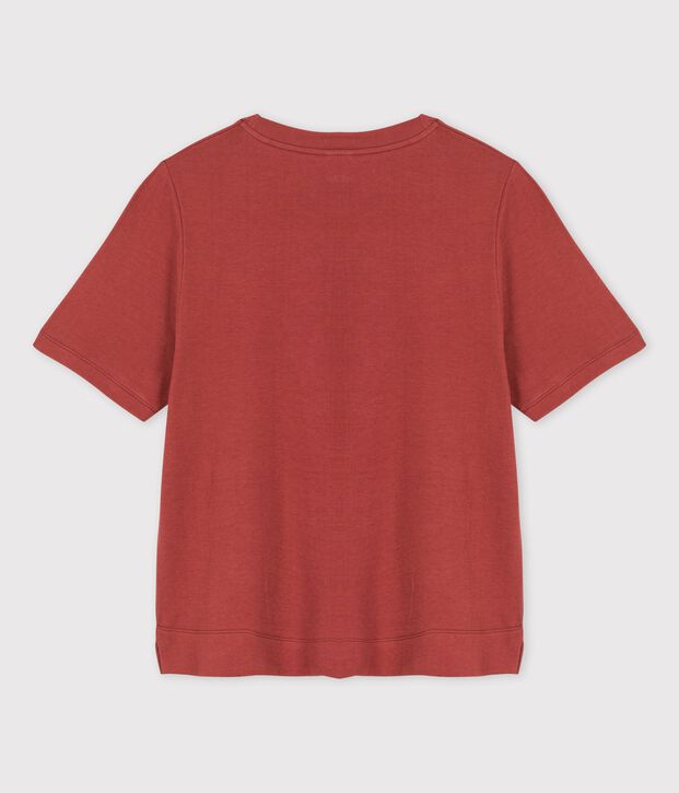Damen-T-Shirt DAS BOXY DOPPELJERSEY braun