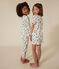 Kurzer Kinderpyjama aus Baumwolle mit Paris-Printmotiv weiss MARSHMALLOW/weiss MULTICO