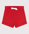 Baby-Shorts aus einfarbiger Baumwolle rot AURORA