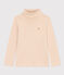 Kinder-Rollkragenshirt aus Baumwolle mit Streifen TOURONE/ MARSHMALLOW