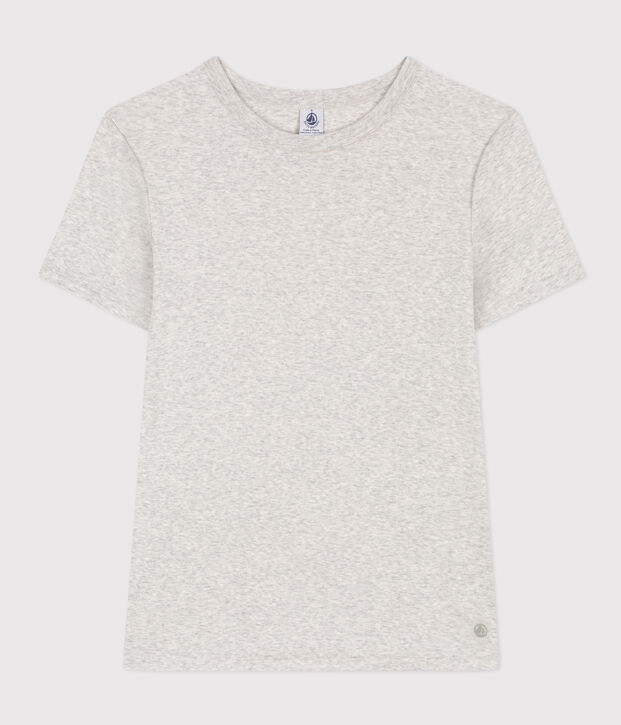 T-Shirt L&rsquo;ICONIQUE aus Baumwolle mit rundem Ausschnitt f&uuml;r Damen BELUGA CHINE