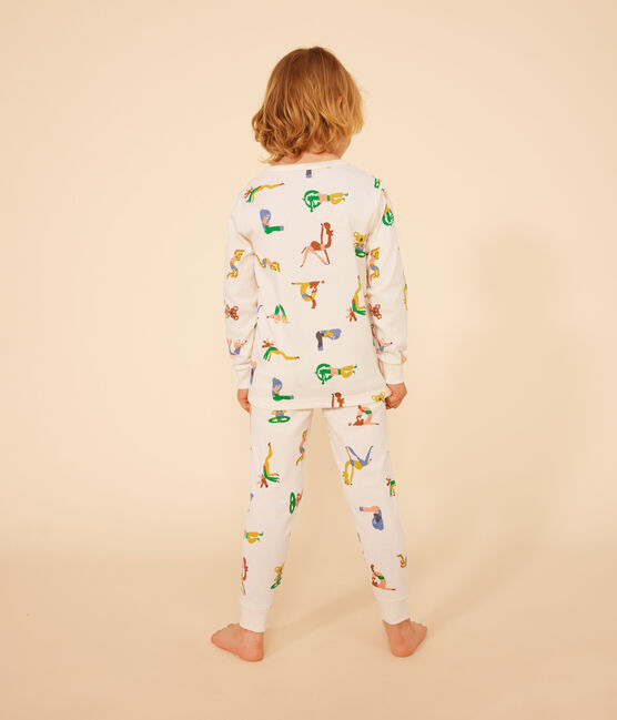 Kinderpyjama aus Baumwolle mit Tier-Printmotiv weiss AVALANCHE/ MULTICO