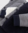 Wendbarer Baby-Cardigan für Jungen blau SMOKING/weiss MARSHMALLOW
