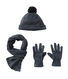 Mütze, Handschuhe und Schal aus Fleece